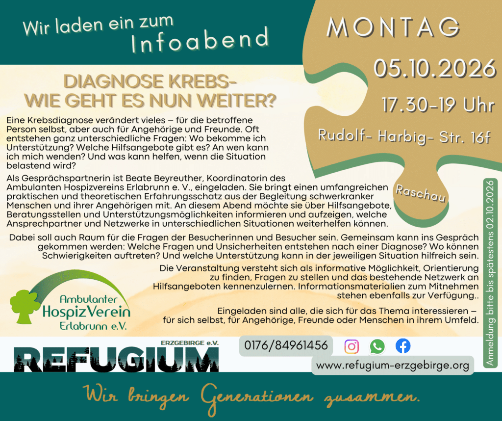 Hospiz Infoabend Refugium Erzgebirge